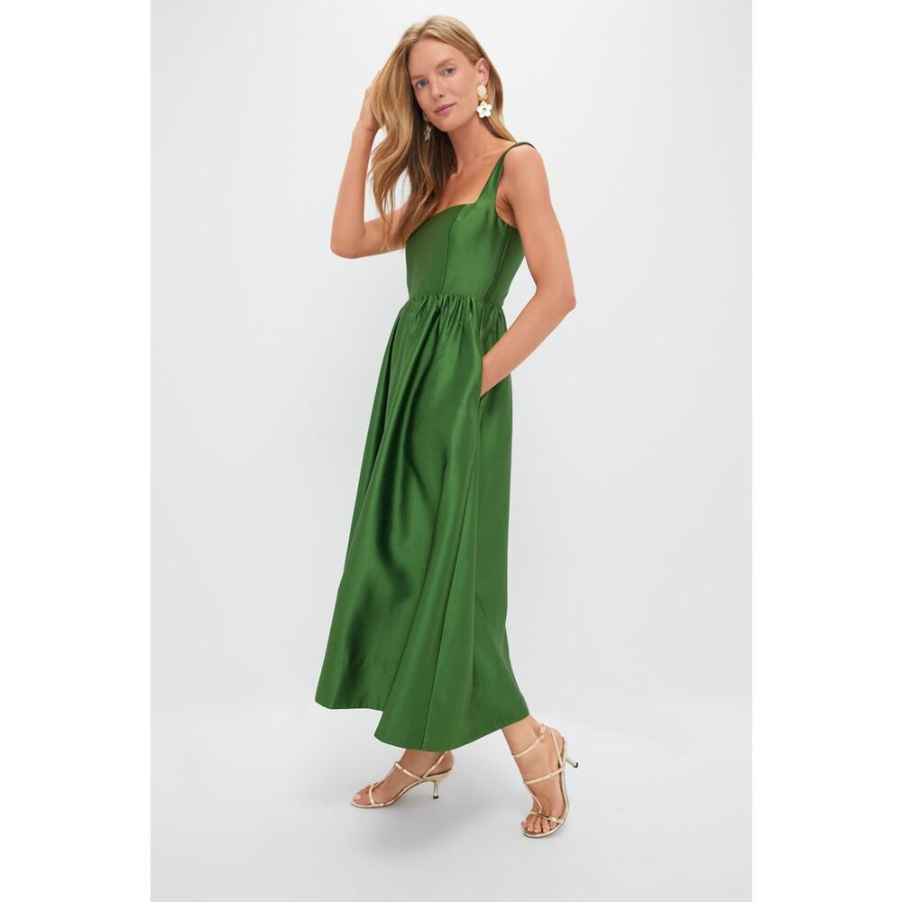 TUCKERNUCK Green Dupioni Esme Dress Size M NWT - Picture 5 of 7